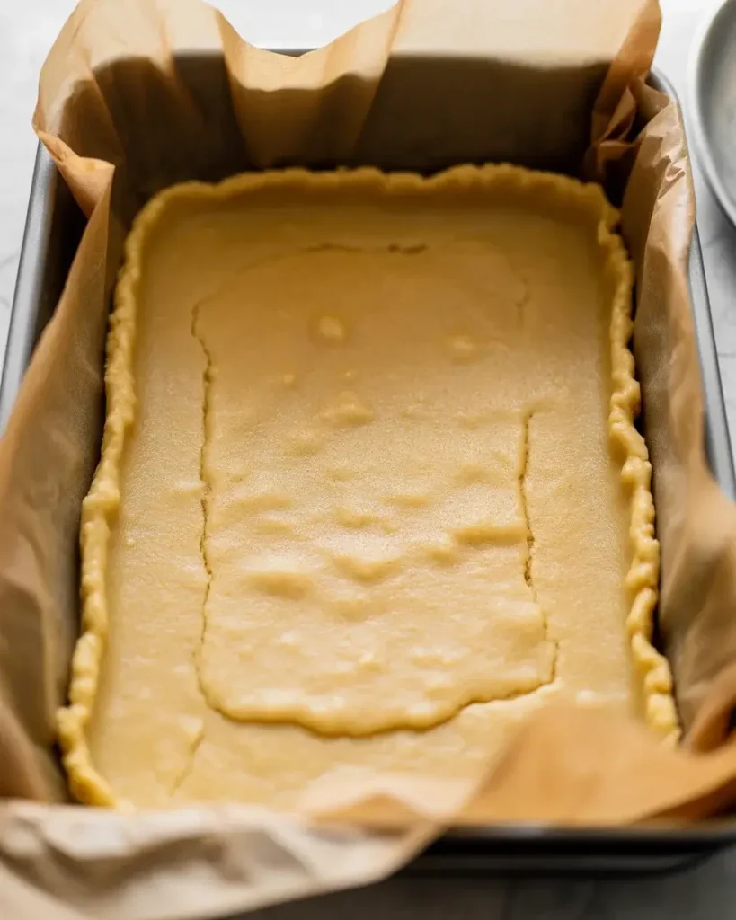 Press shortbread crust firmly for stable cranberry caramel bars