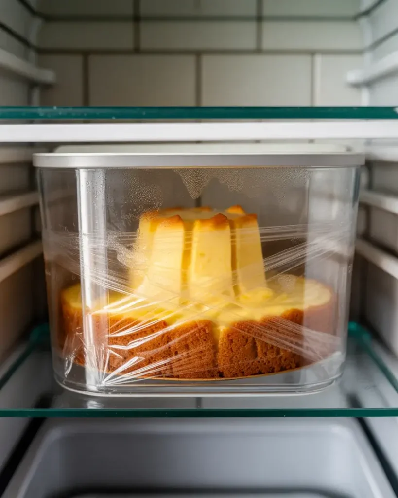 Properly stored cake stays fresh and delicious for several days