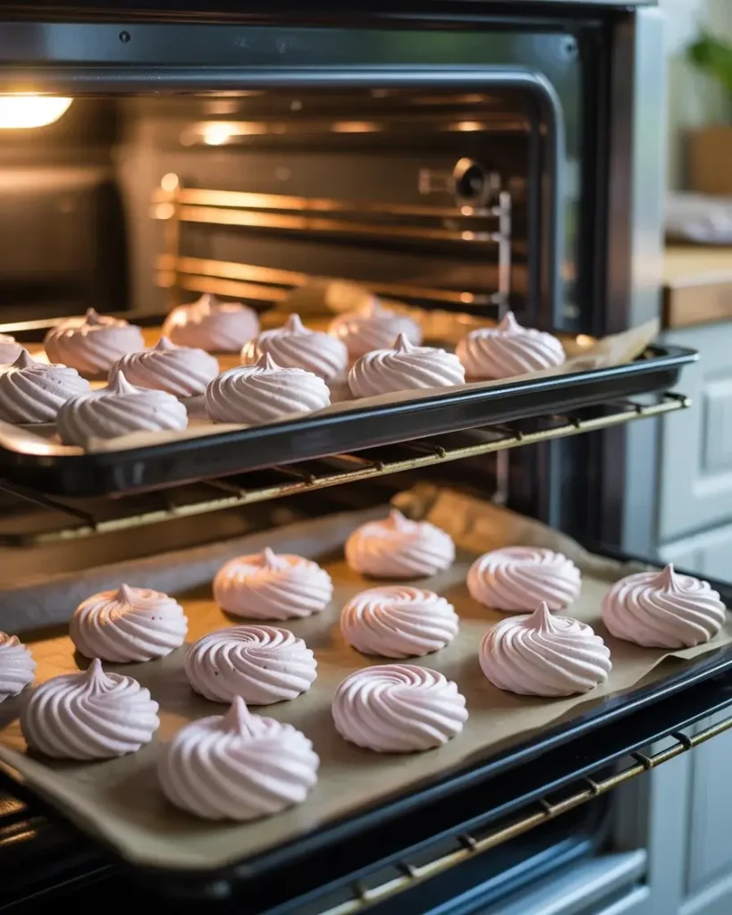 Baking low and slow at 225°F creates a crisp shell without browning or cracking