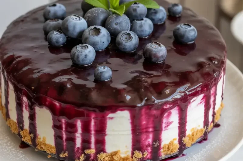 Blueberry Cream Cheese Cake