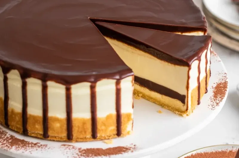 Boston Cream Pie Cheesecake