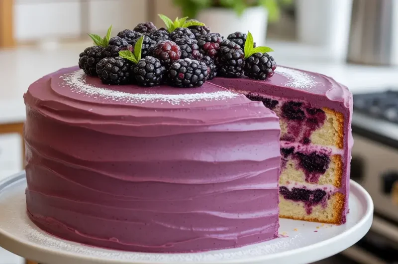 Bourbon Blackberry Cake