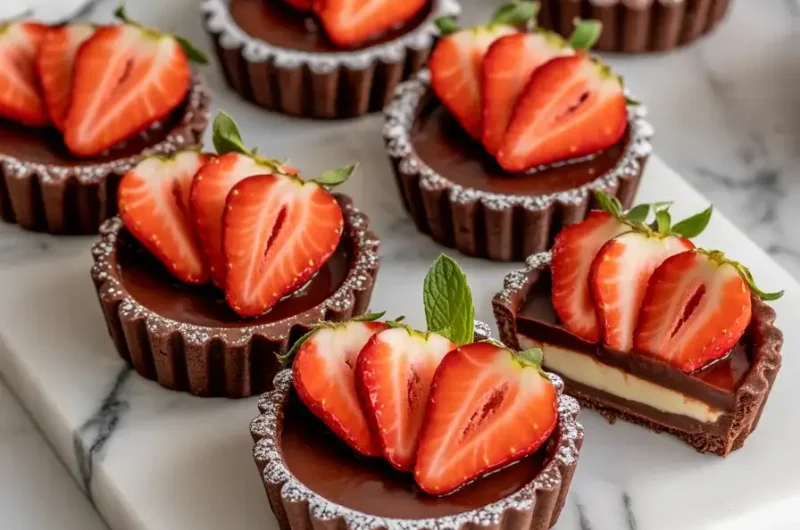 Chocolate Strawberry Tartlets