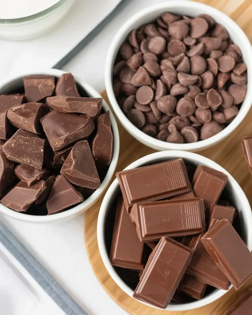 Comparing dark, semi-sweet, and milk chocolate for tartlet ganache filling