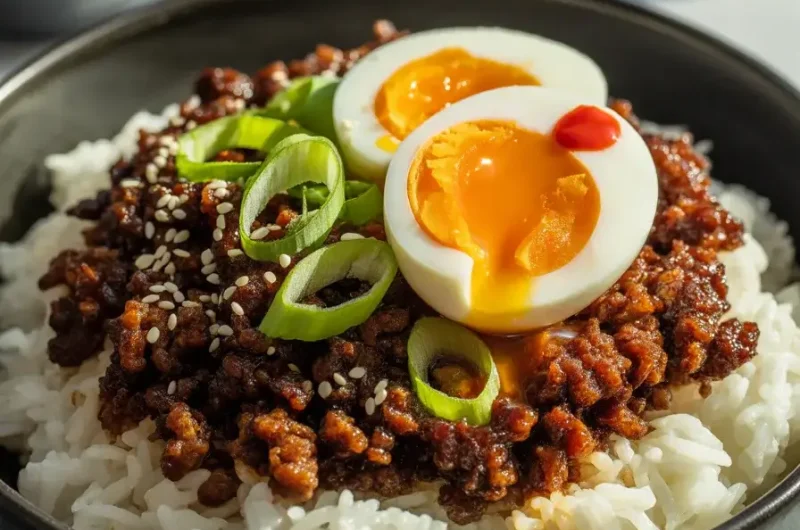 Crispy Beef Rice Bowl