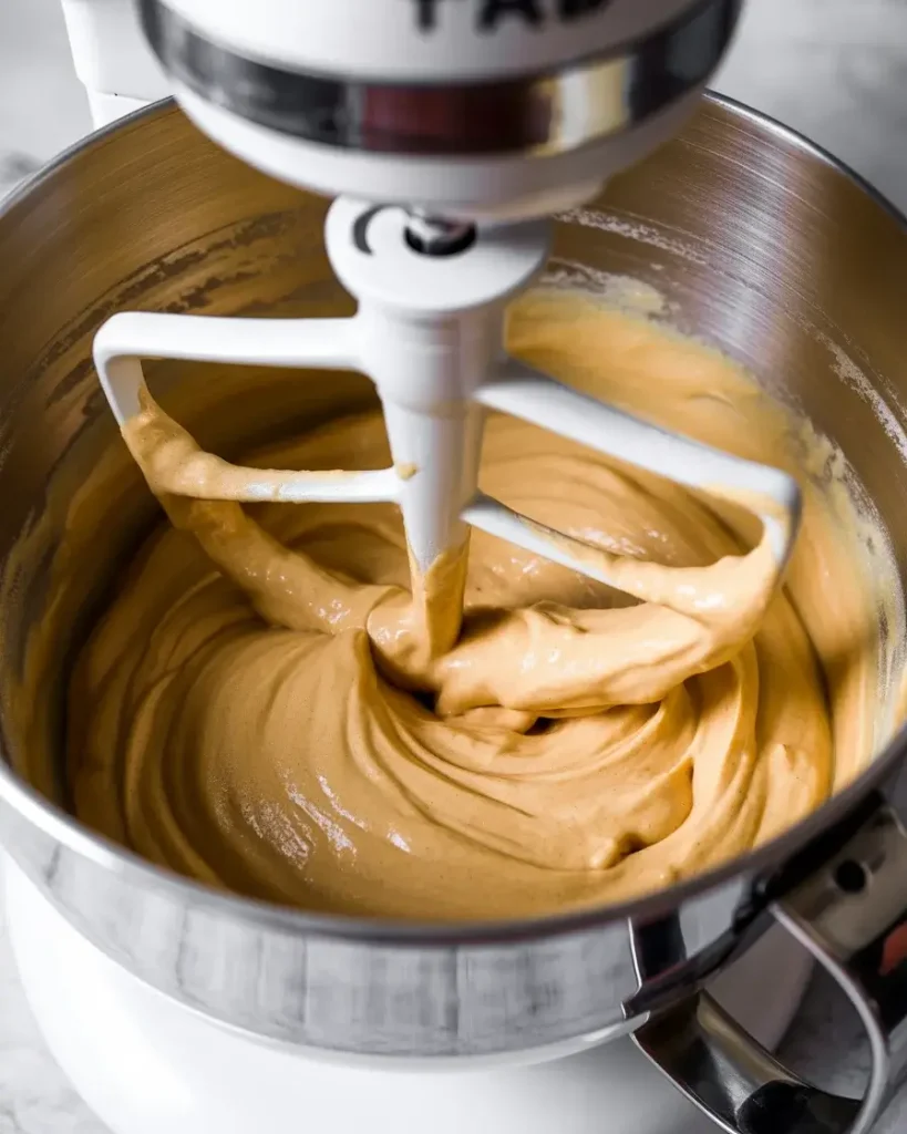 Folding flour and buttermilk into batter just until combined for a tender crumb