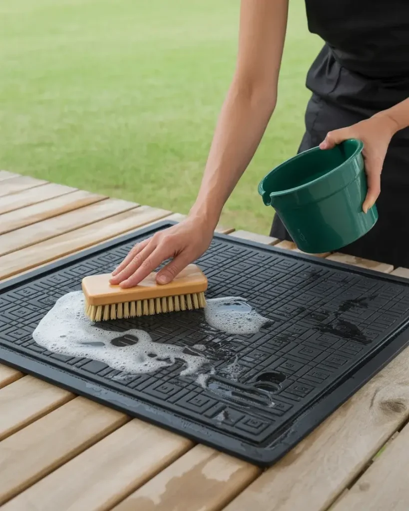 How to Clean Rubber and Vinyl Kitchen Mats