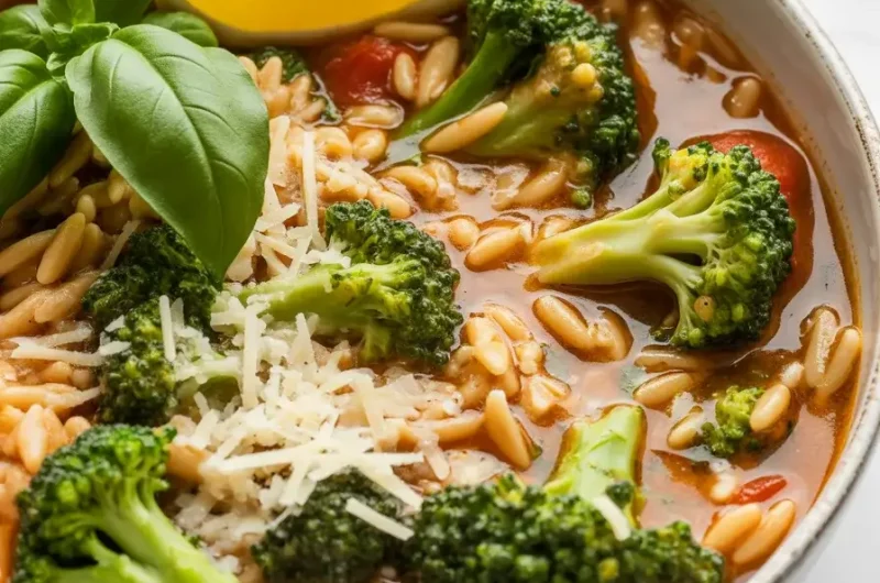 Italian Broccoli Orzo Soup