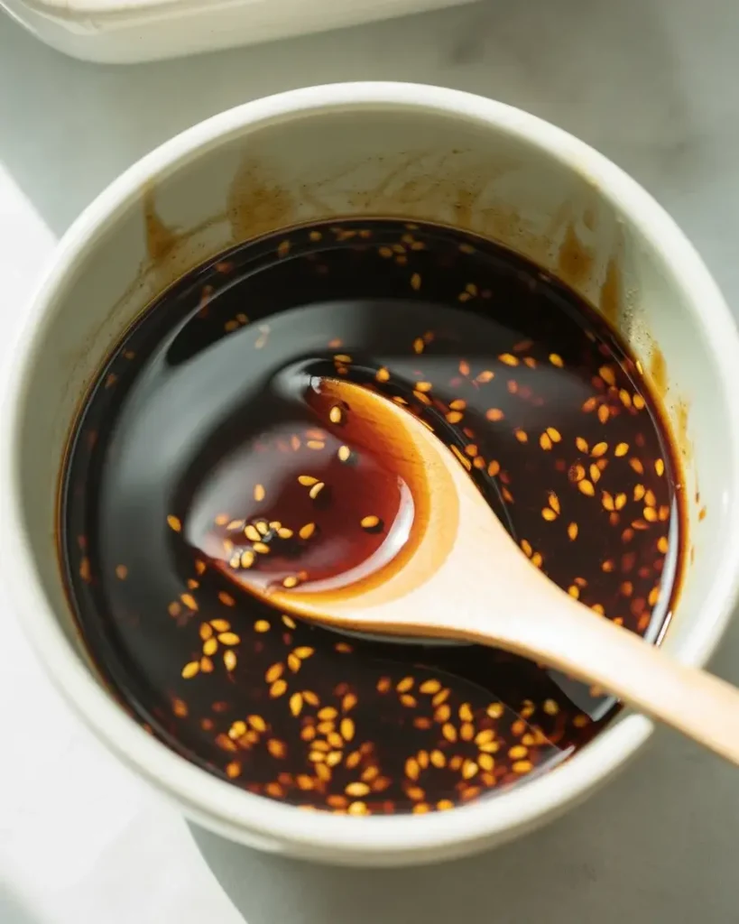 Pre-mixed beef sauce with soy, oyster sauce, and sesame oil for deep flavor