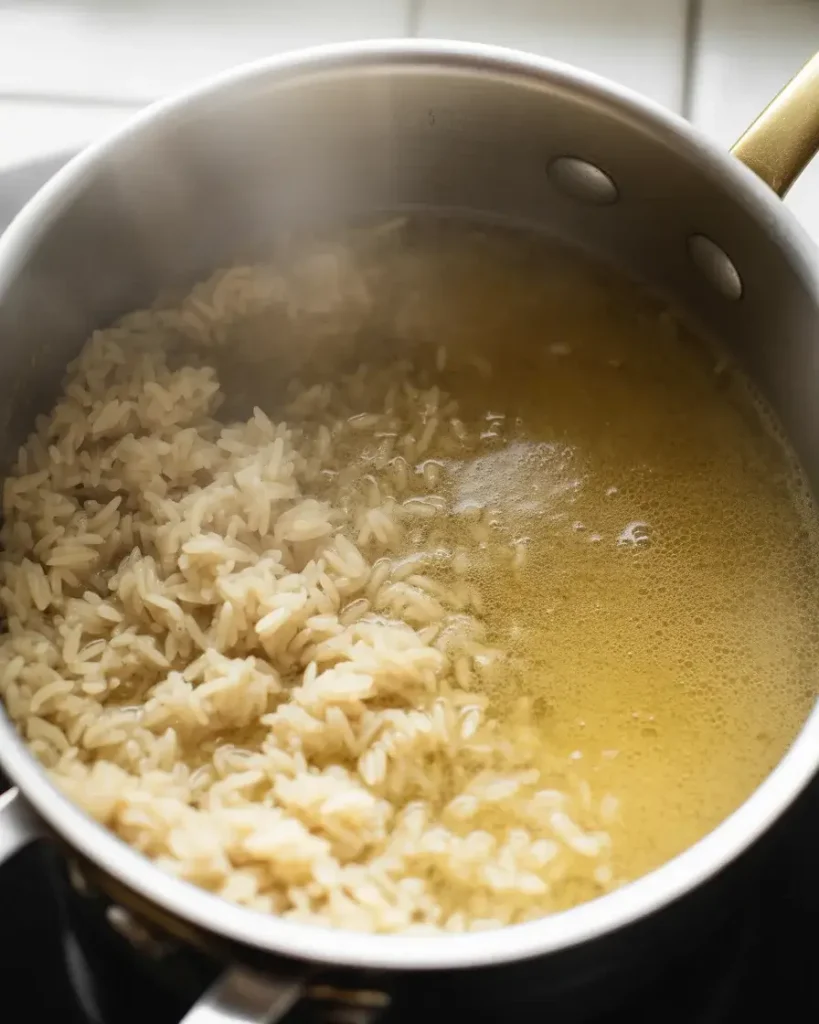 Seasoned rice cooked in chicken broth for extra flavor and fluffy, separated grains
