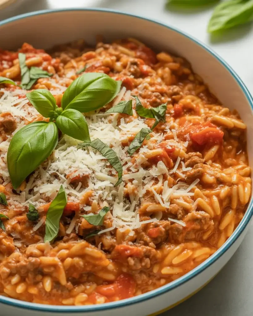  Serve immediately topped with Parmesan, fresh basil, and olive oil drizzle