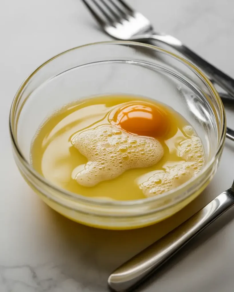 Smooth wet ingredient mixture with glossy texture ready to fold into dry ingredients