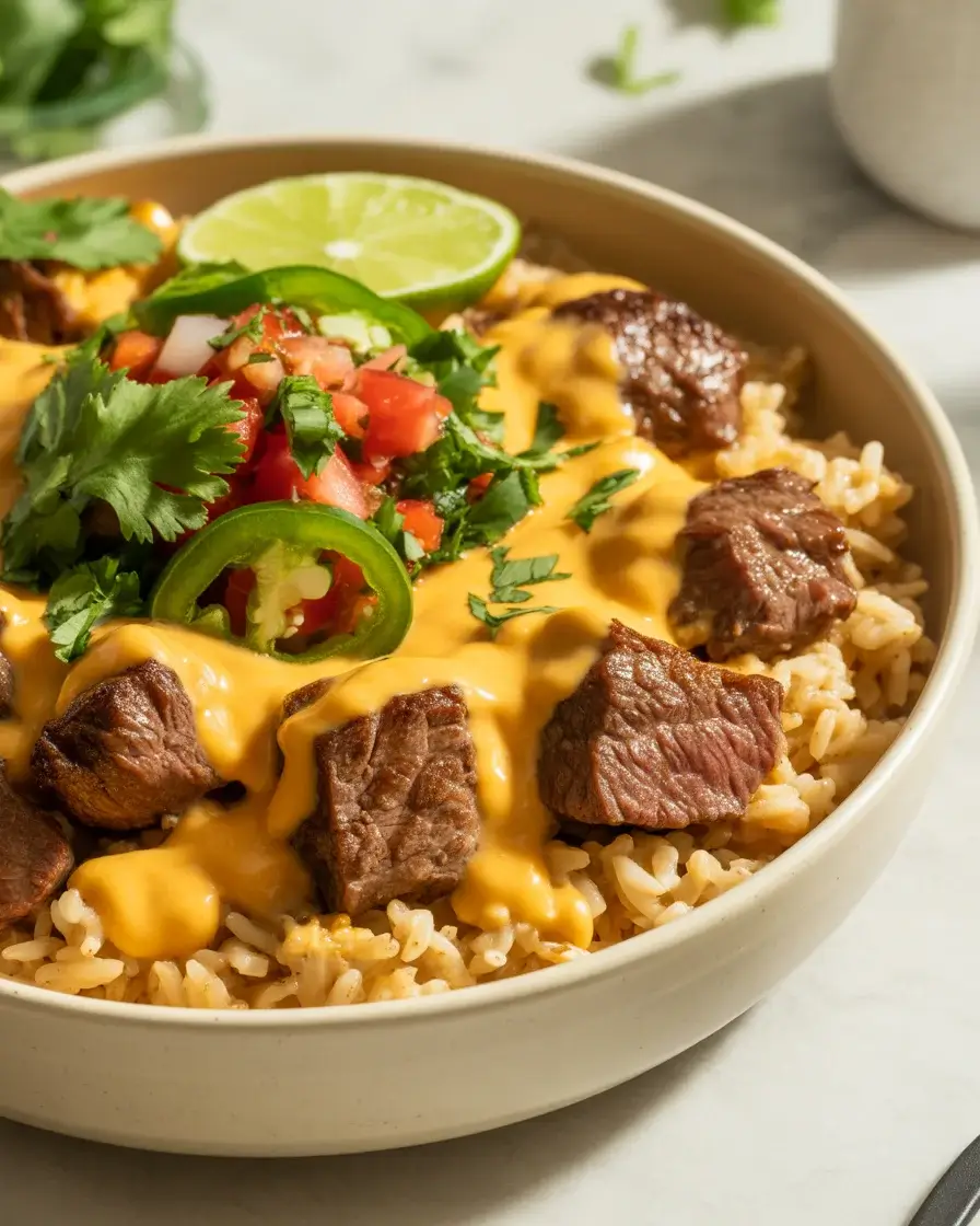 Steak cubes generously seasoned with smoked paprika, cumin, and garlic powder