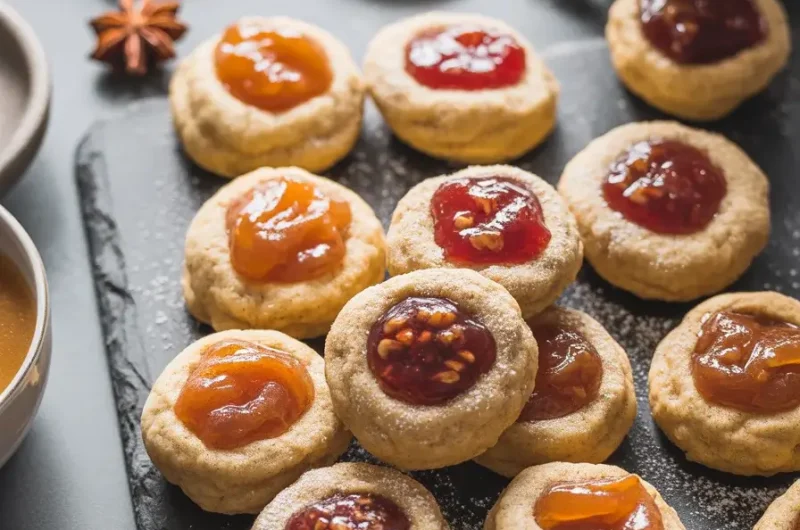 Autumn Spiced Thumbprint Cookies