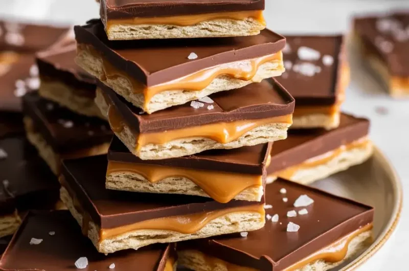 Salted Caramel Cracker Bites