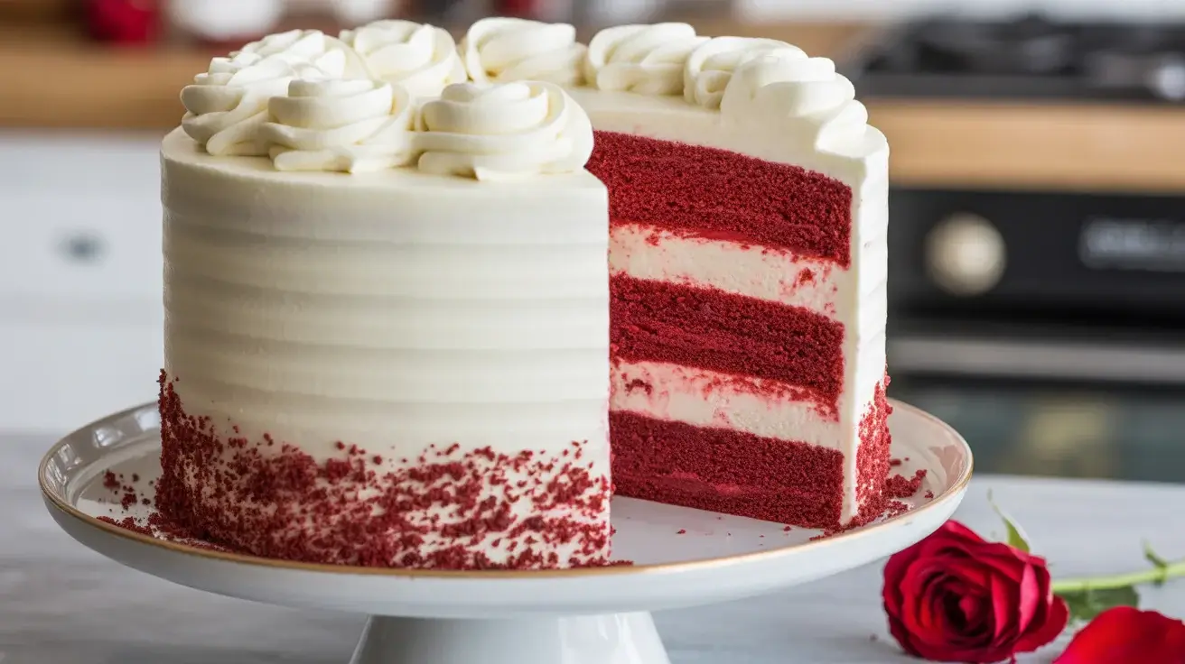 Showstopping-red-and-white-layer-cake-with-cream-cheese-frosting-and-bold-layer-contrast-inside
