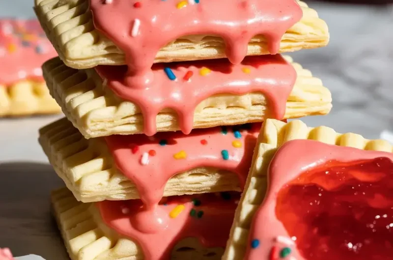 Strawberry Pop Tart Cookies