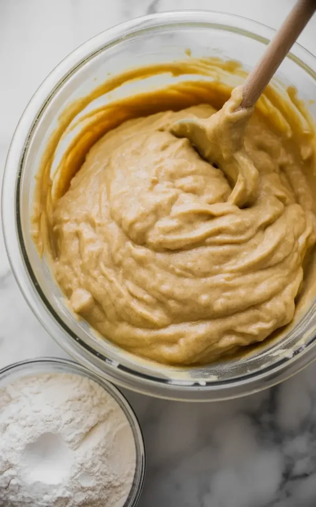 Adding eggs and vanilla extract to the creamed butter mixture