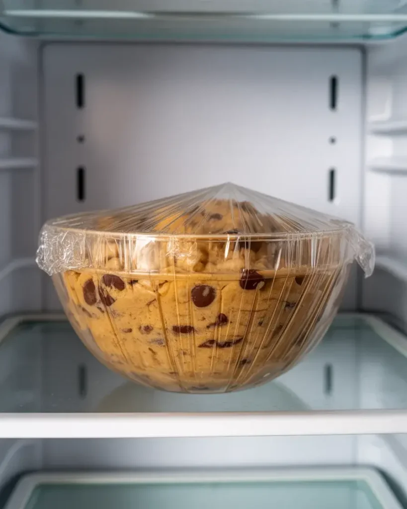 Chilling cookie dough for at least 30 minutes for thick, bakery-style results
