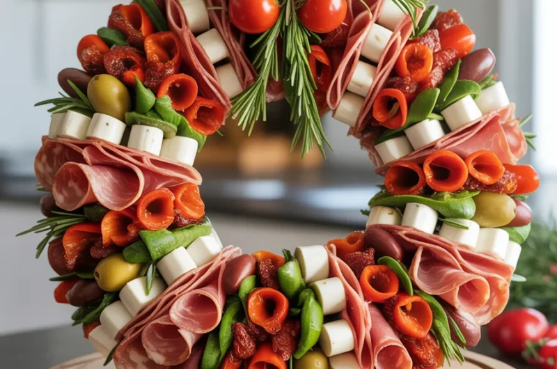 Christmas Antipasto Wreath