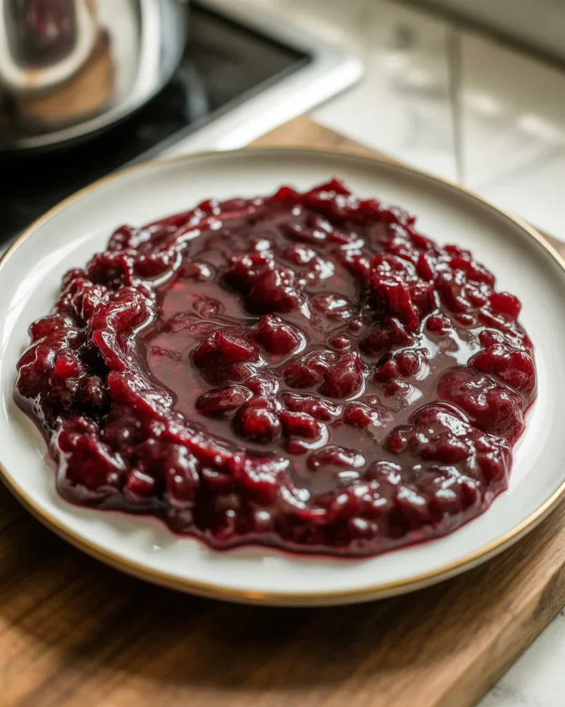 Cool the cranberry mixture completely before folding into whipped butter
