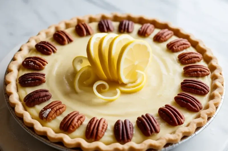 Lemon Pecan Whipped Pie