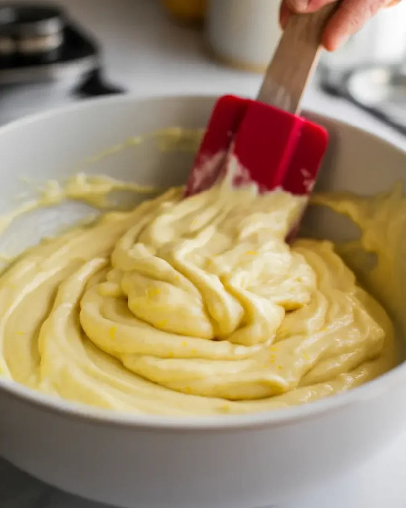 Dry ingredients whisked separately for an even, consistent crumb throughout the cake