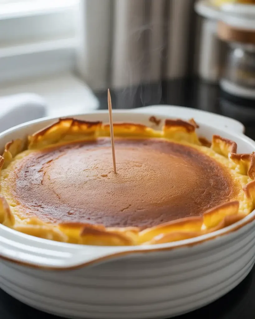 Golden-brown casserole fresh from the oven - rest 10 minutes before slicing