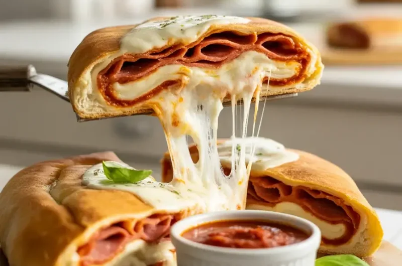 Cheesy Pepperoni Stromboli