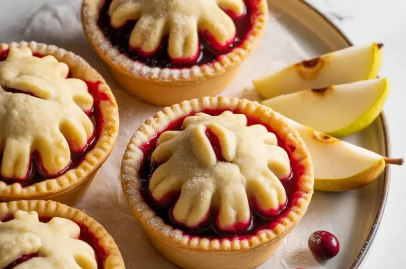 Cranberry Pear Pie Minis