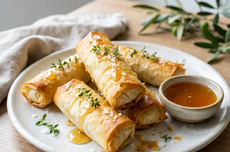 Oven Fried Feta Rolls
