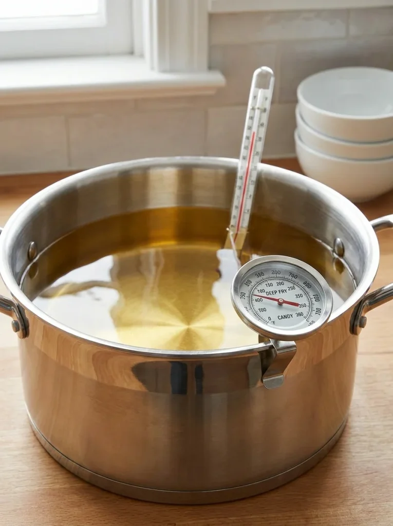 Heat oil to exactly 350°F for perfectly crispy, non-greasy wontons every time