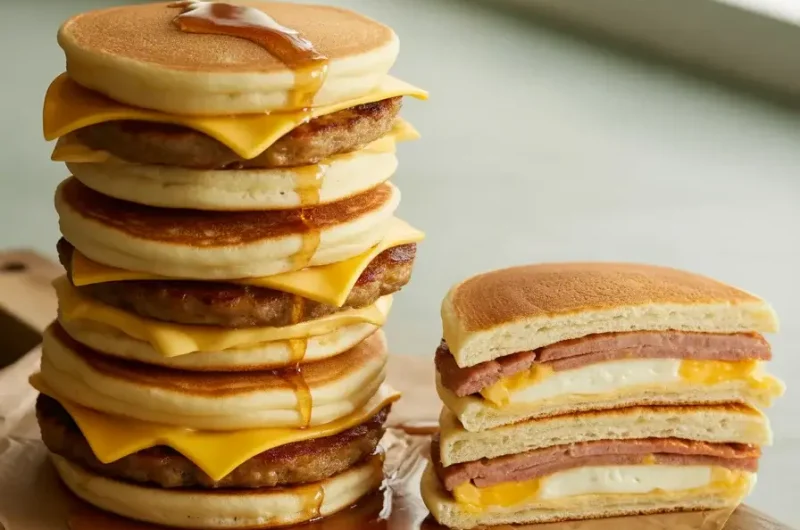 Homemade McGriddle Breakfast Sandwiches