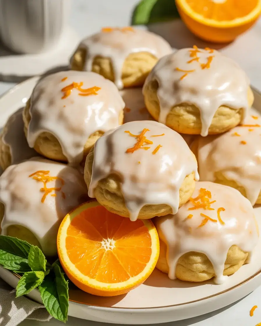 Soft and glazed orange drop cookies bursting with fresh citrus flavor