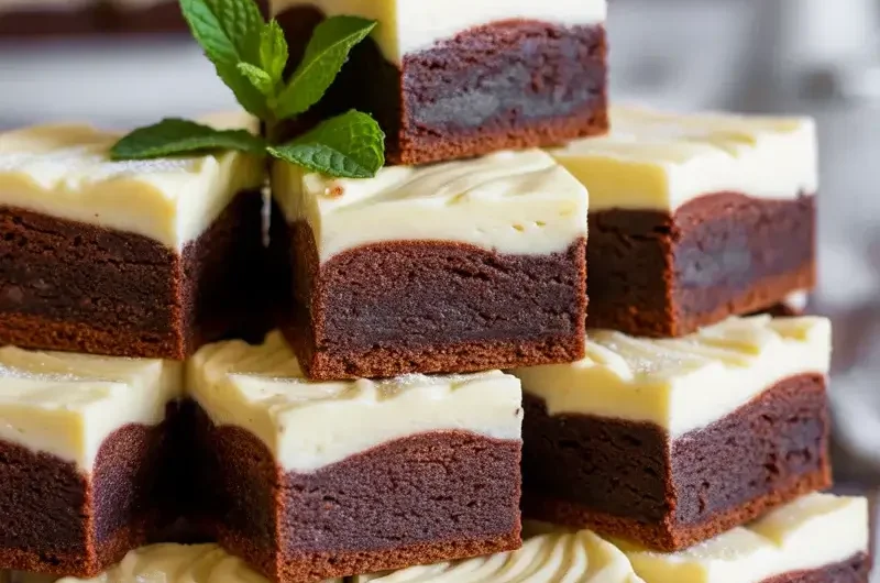 Cream Cheese Brownies Recipe - Rich and Fudgy