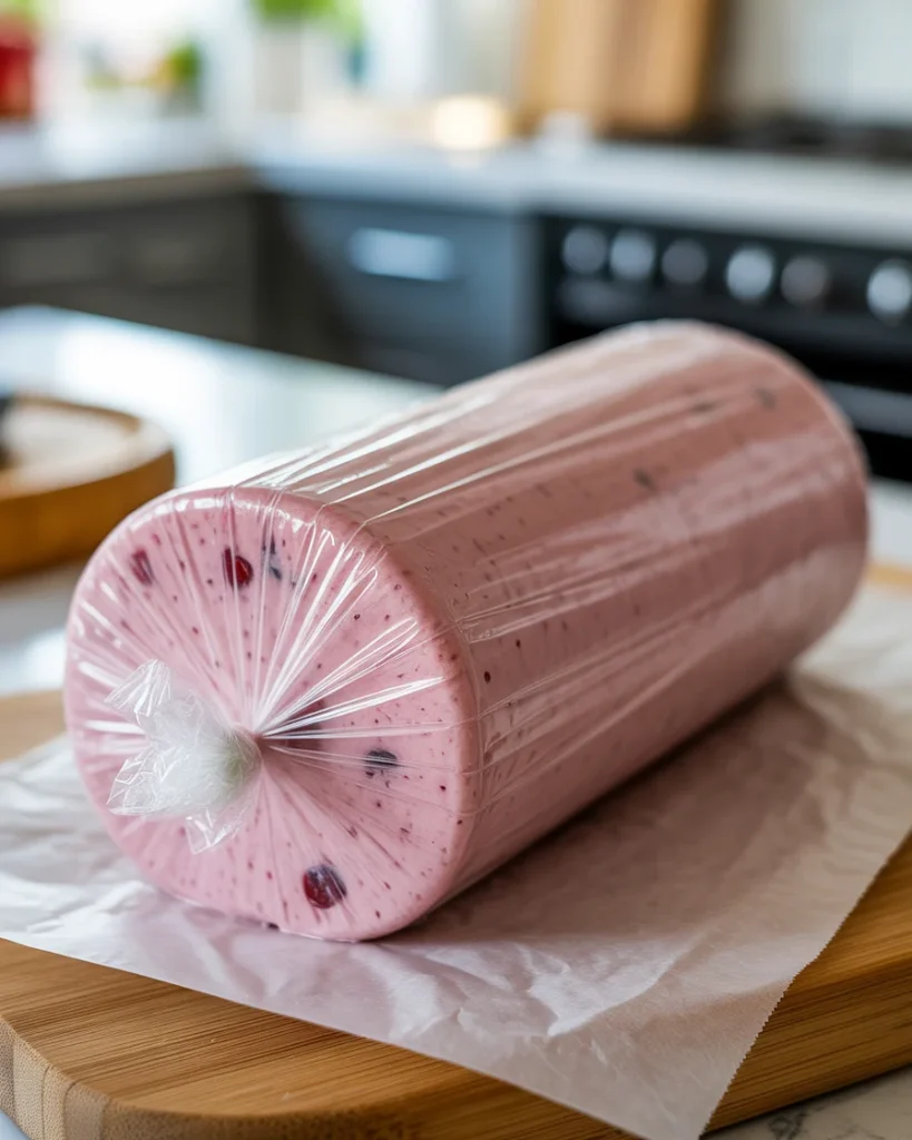 Roll into a log and chill for at least 1 hour for easy, elegant slicing