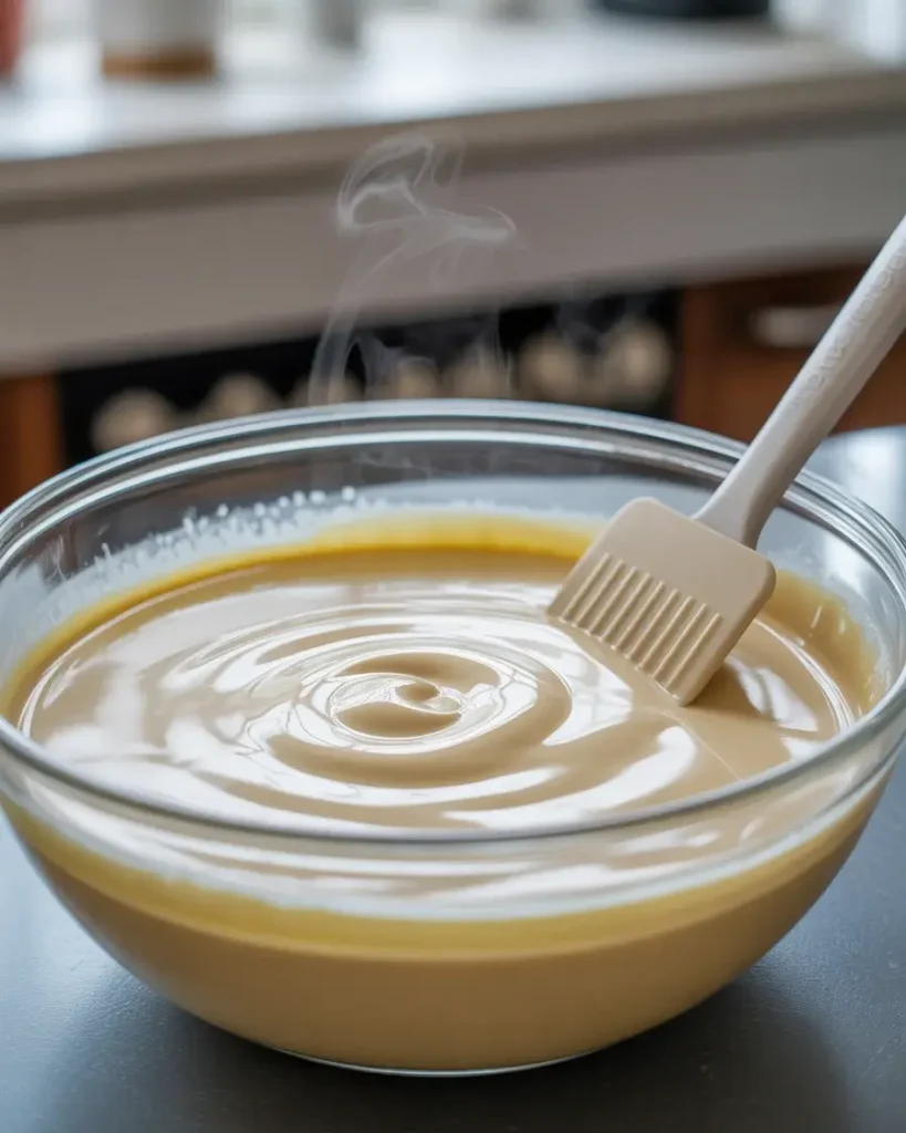 Folding softened cream cheese into cake crumbs creates a smooth, rich truffle filling