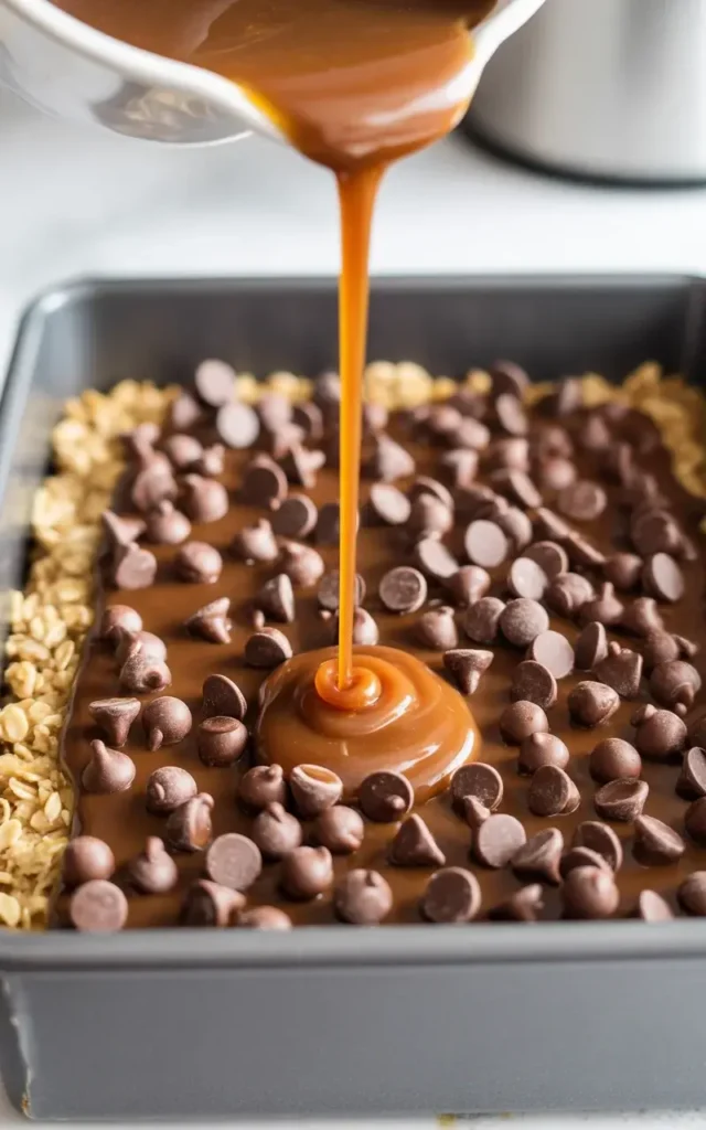 Smooth glossy caramel sauce made from melted caramel candies and cream