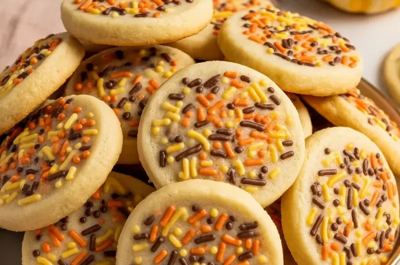 Autumn Sprinkle Sugar Cookies