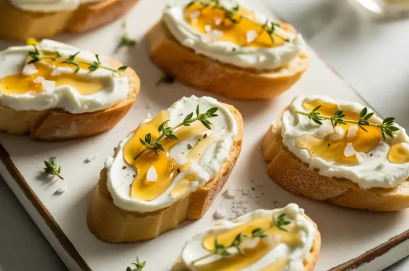 Whipped Ricotta Crostini