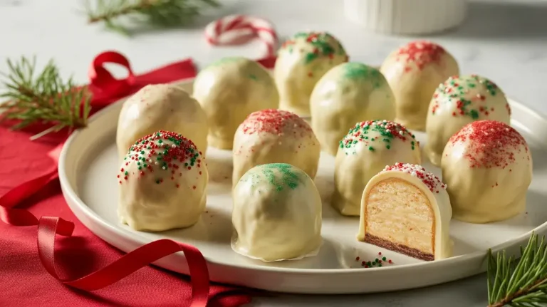White-chocolate-dipped-Little-Debbie-Christmas-Tree-Cake-Truffles-with-festive-holiday-sprinkle