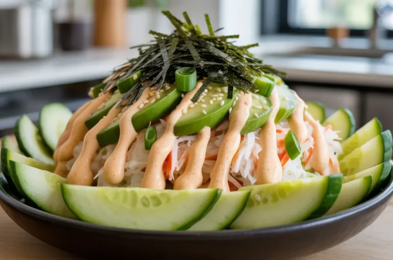 California Roll Cucumber Salad