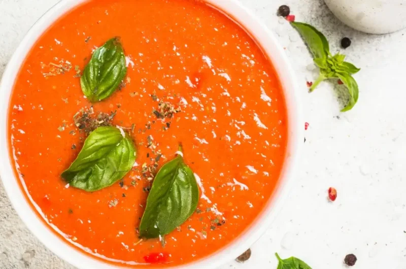 Creamy Tomato Basil Parmesan Soup