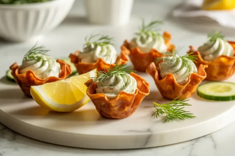 Crispy Salami Cup Appetizers
