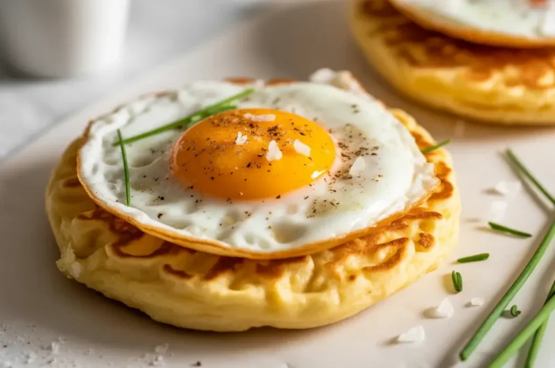 Breakfast Eggy Crumpets