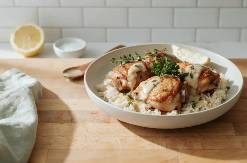 Creamy Herb Chicken with Basmati Rice