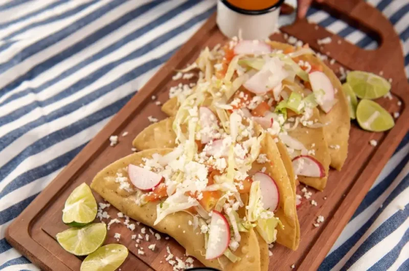 Potato Egg Cheese Breakfast Tacos
